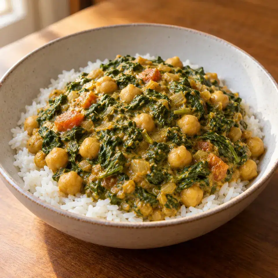 Chana Saag Curry — serving inspiration