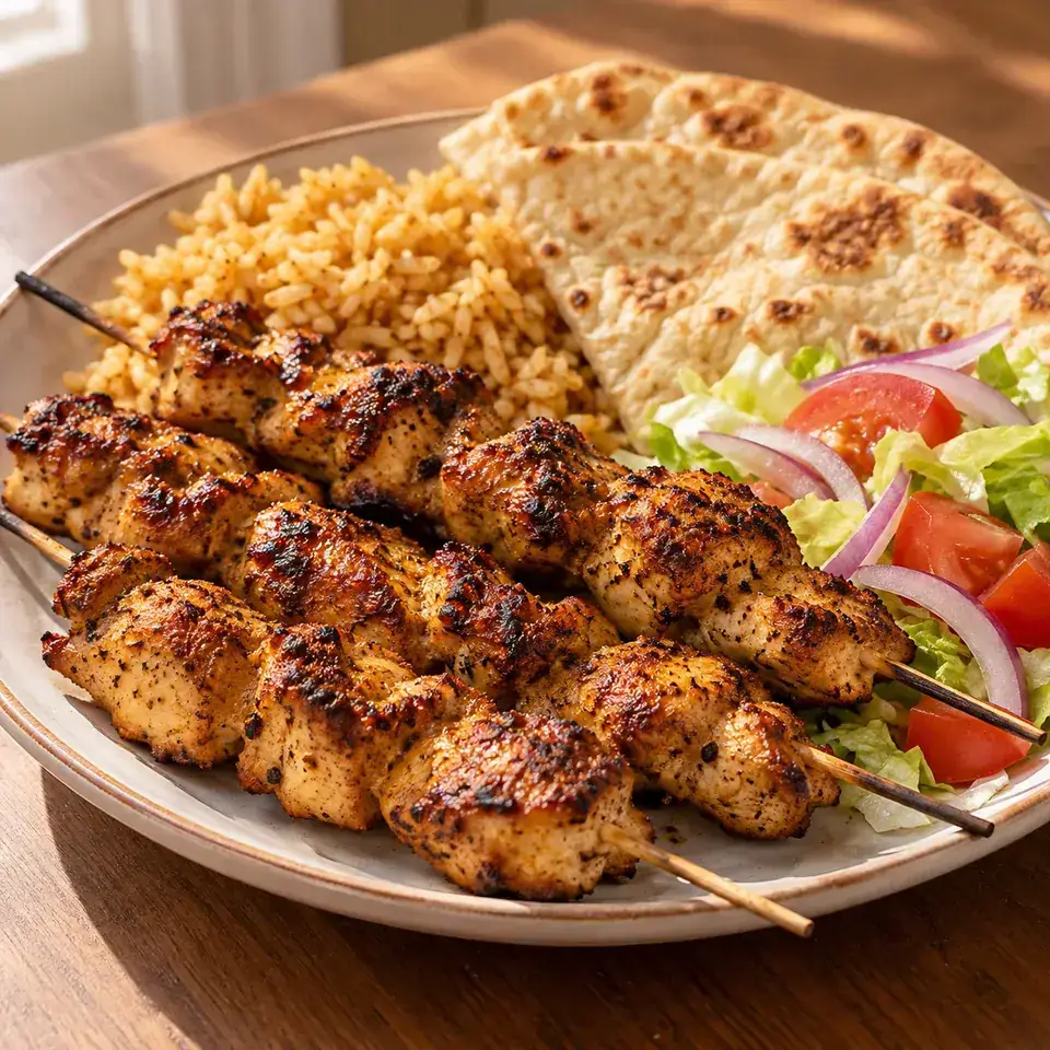 Charcoal Chicken Shop Chicken Skewers — serving inspiration