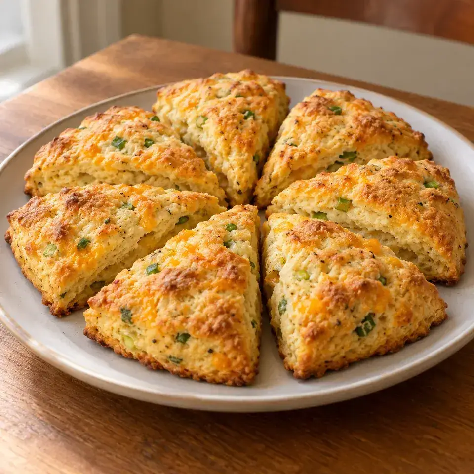 Cheddar Scallion Scones — serving inspiration