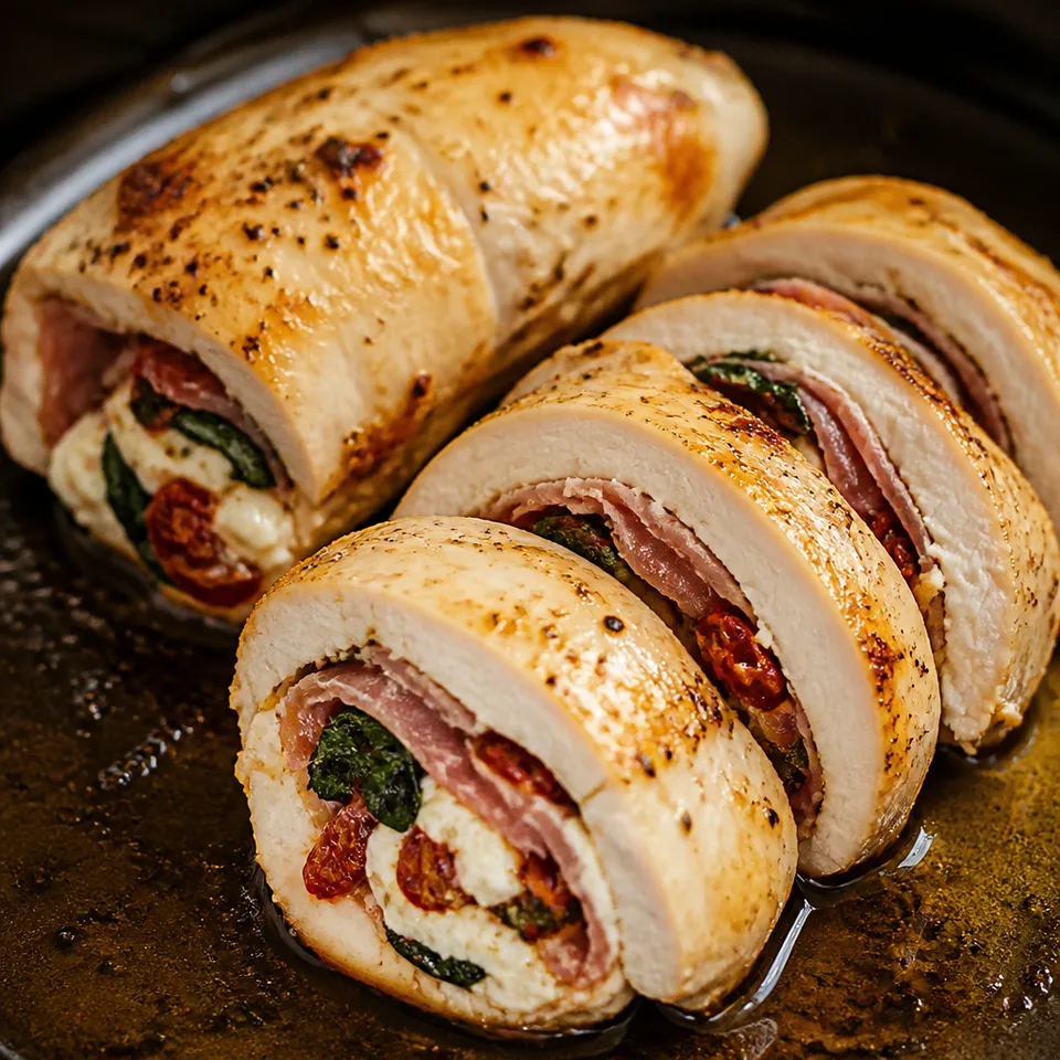 Cheese and Prosciutto Stuffed Chicken Breasts — serving inspiration