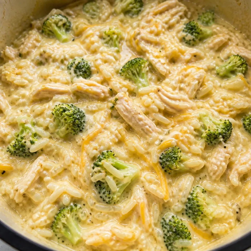 Cheesy Chicken, Broccoli, and Rice — serving inspiration