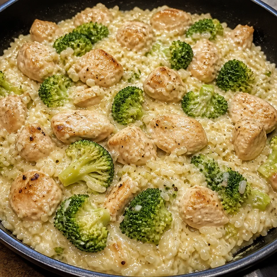 Cheesy Chicken Broccoli Rice Skillet — serving inspiration