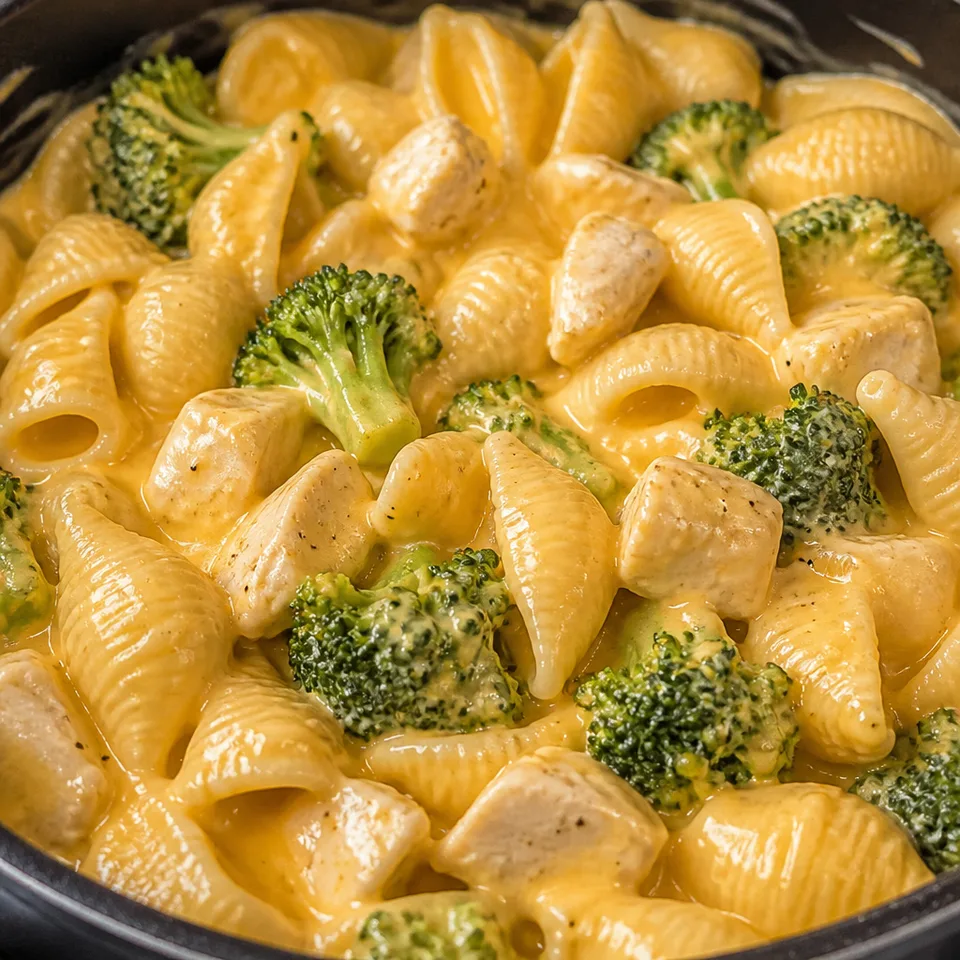 Cheesy Chicken Broccoli Shells — serving inspiration