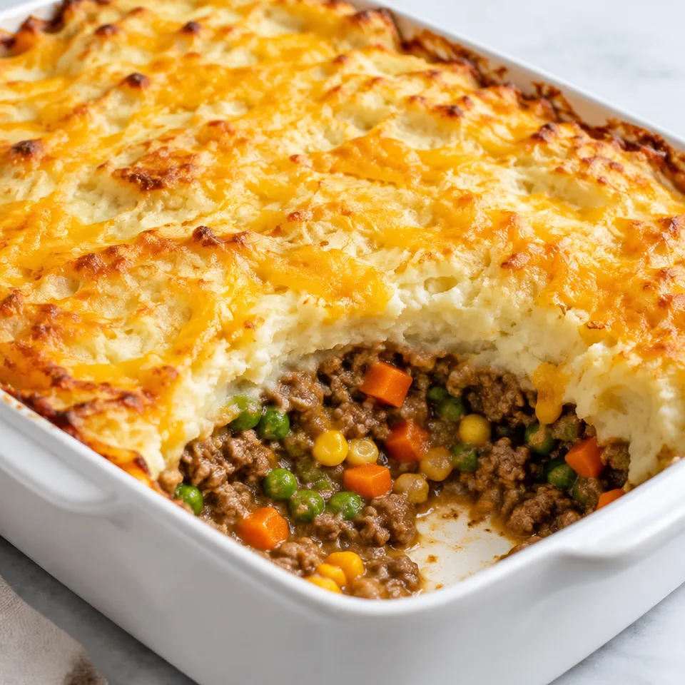 Cheesy Cottage Pie — serving inspiration
