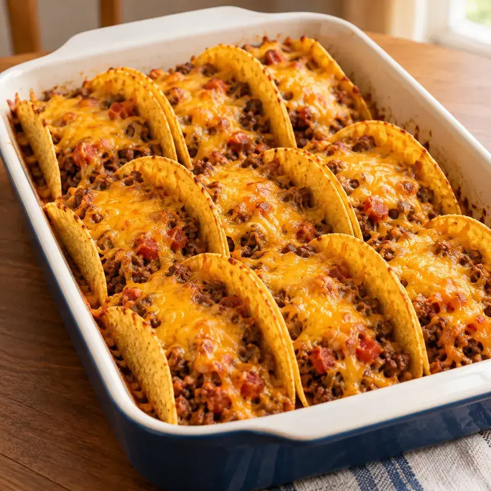 Cheesy Oven Baked Tacos — serving inspiration