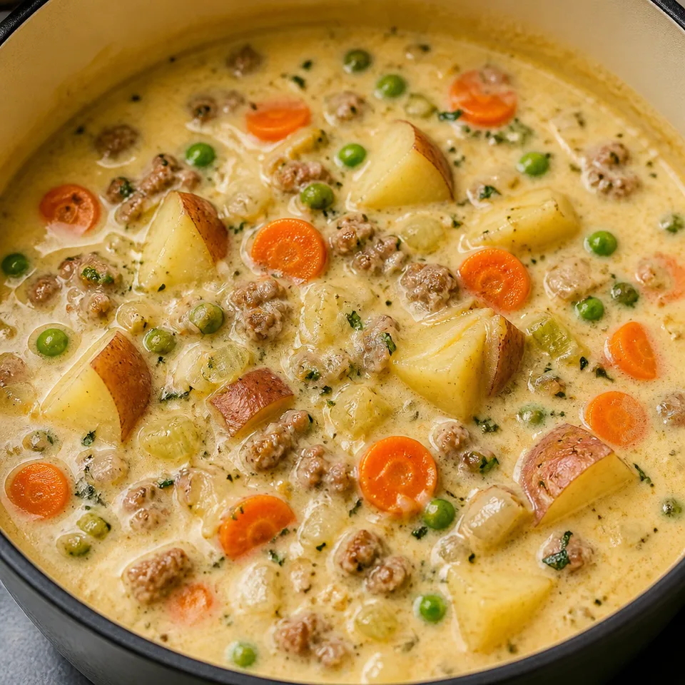 Cheesy Sausage Potato Soup — serving inspiration