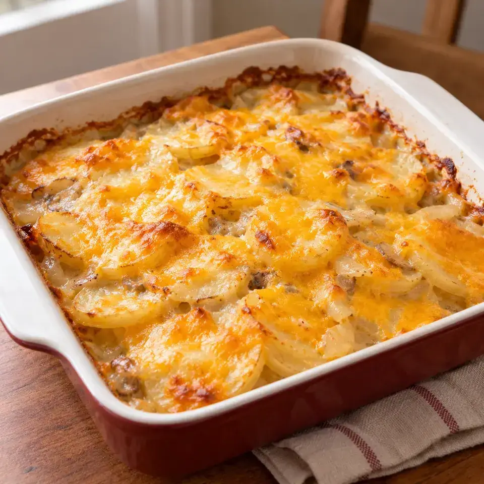 Cheesy Scalloped Potatoes — serving inspiration