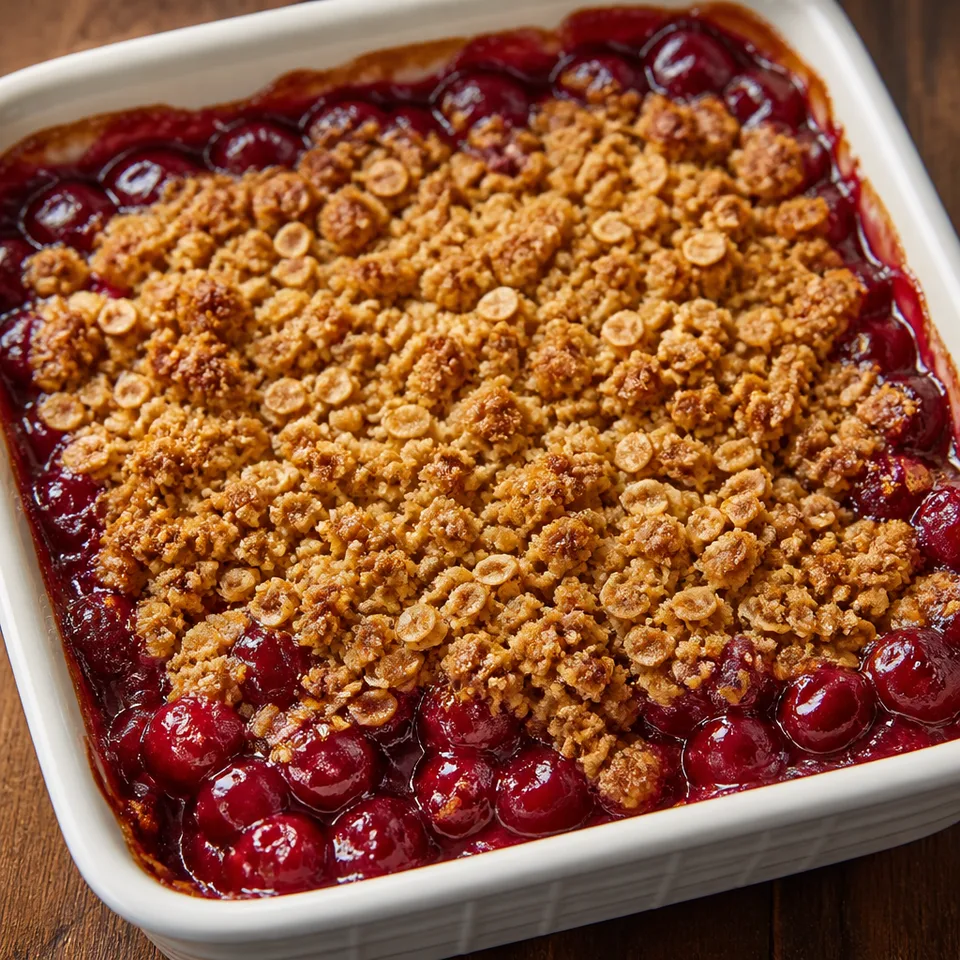 Cherry Crisp Recipe — serving inspiration