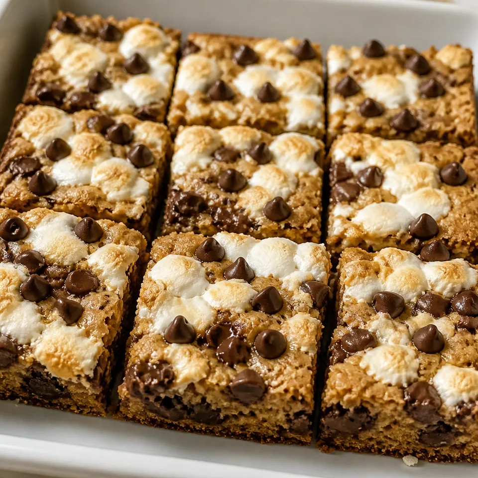 Chewy S'mores Magic Bars — serving inspiration