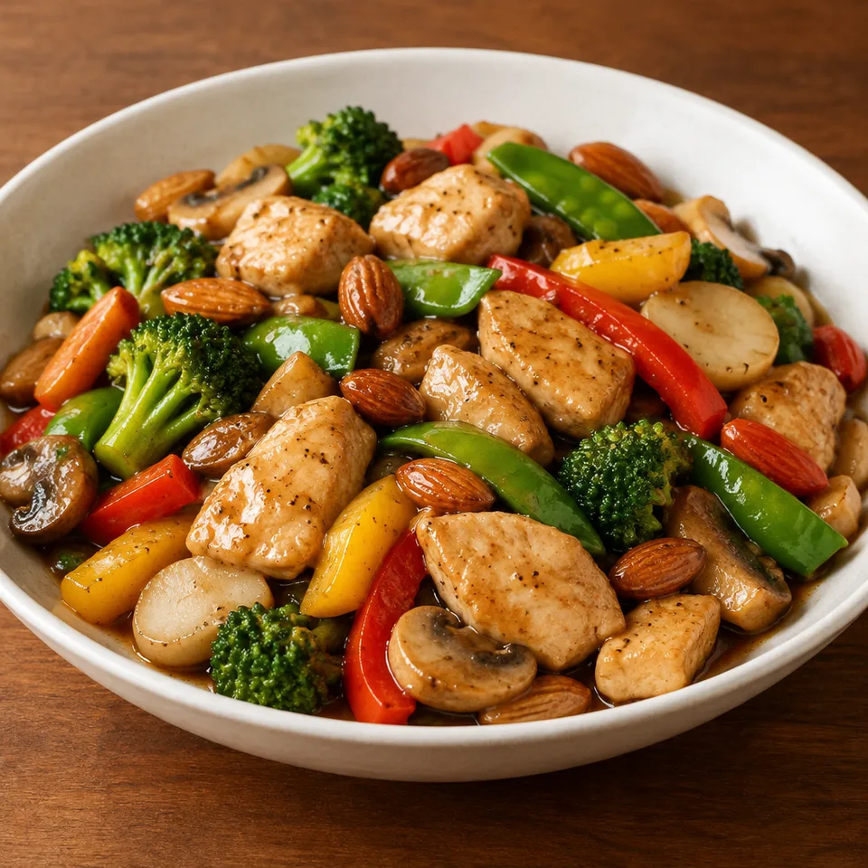 Chicken Almond Ding — serving inspiration
