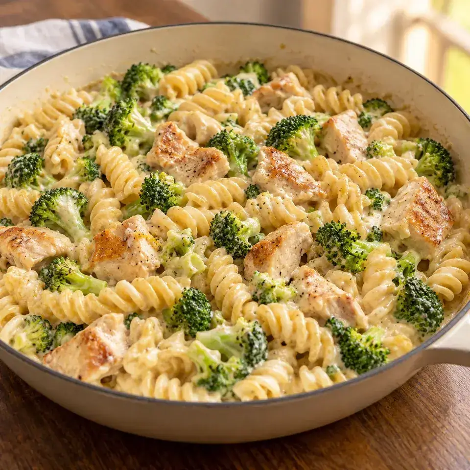Chicken and Broccoli Pasta with Lemon Cream Sauce — serving inspiration