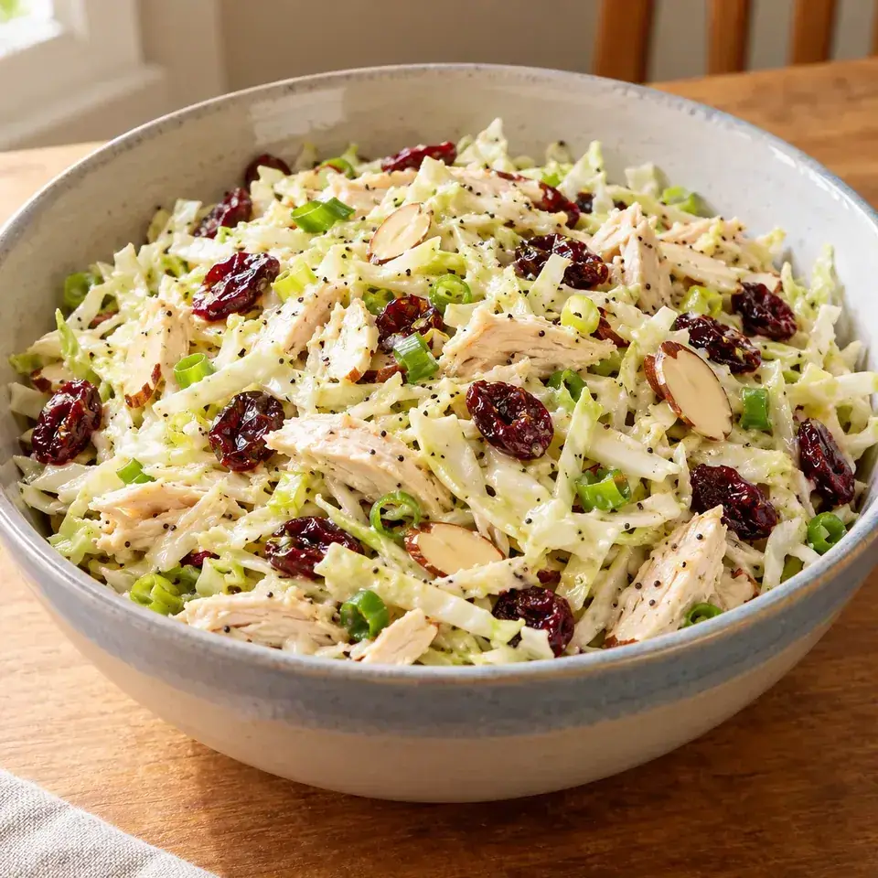 Chicken and Cranberry Salad with Lemon Poppy Seed Dressing — serving inspiration