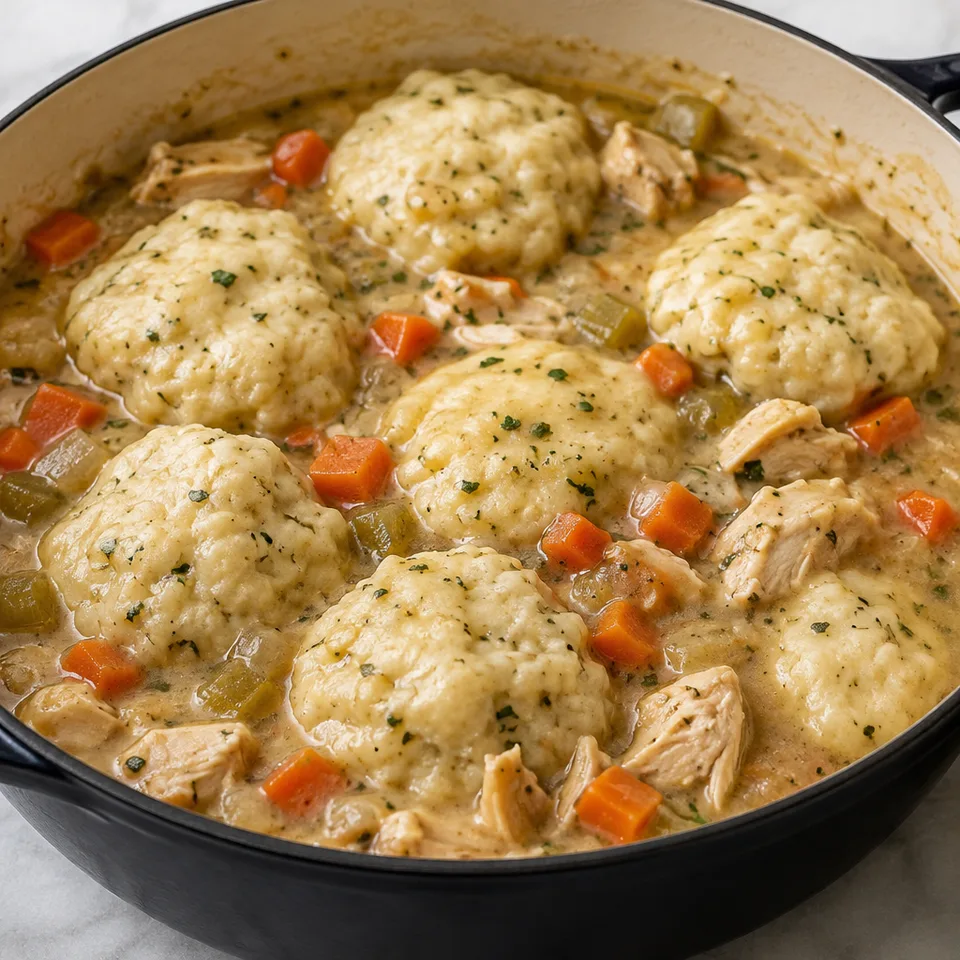 Chicken and Dumplings — serving inspiration