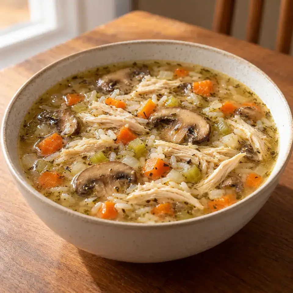 Chicken and Mushroom Soup — serving inspiration