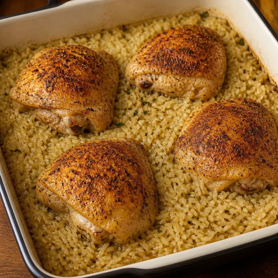 Chicken and Rice Bake — serving inspiration