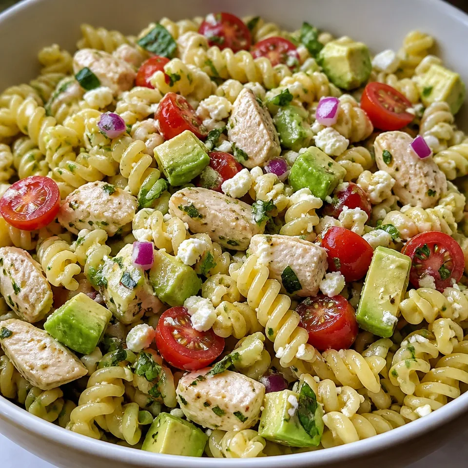 Chicken Avocado Pasta Salad — serving inspiration