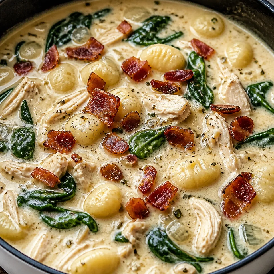 Chicken Bacon Gnocchi Soup — serving inspiration