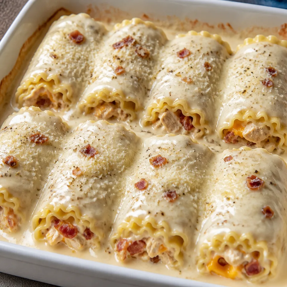 Chicken Bacon Ranch Lasagna Roll Ups — serving inspiration