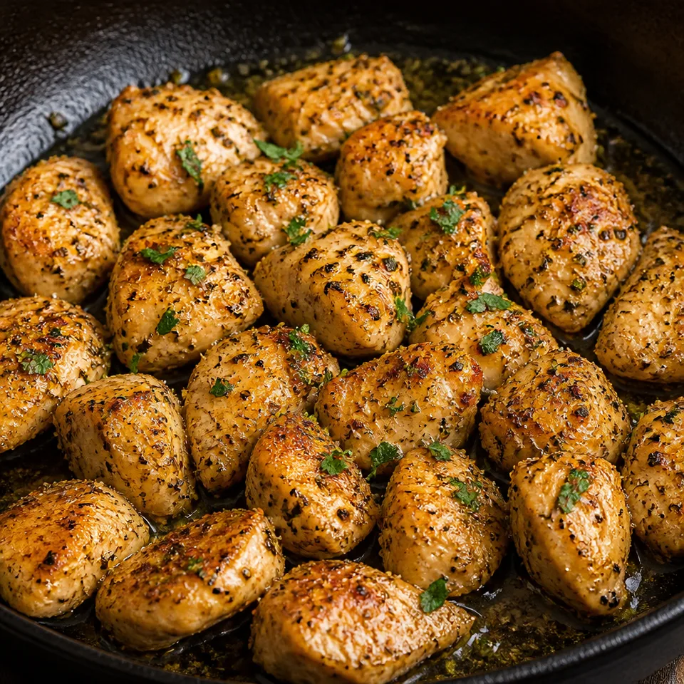 Chicken Bites (With Garlic Butter) — serving inspiration
