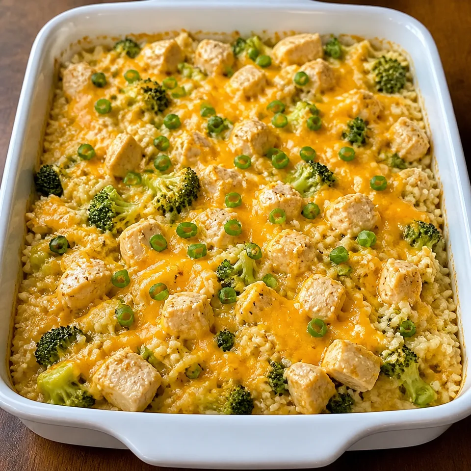 Chicken Broccoli Rice Bake — serving inspiration