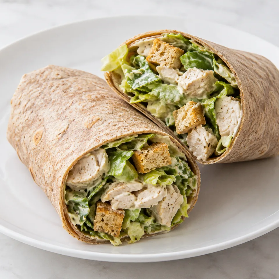 Chicken Caesar Salad Wraps — serving inspiration