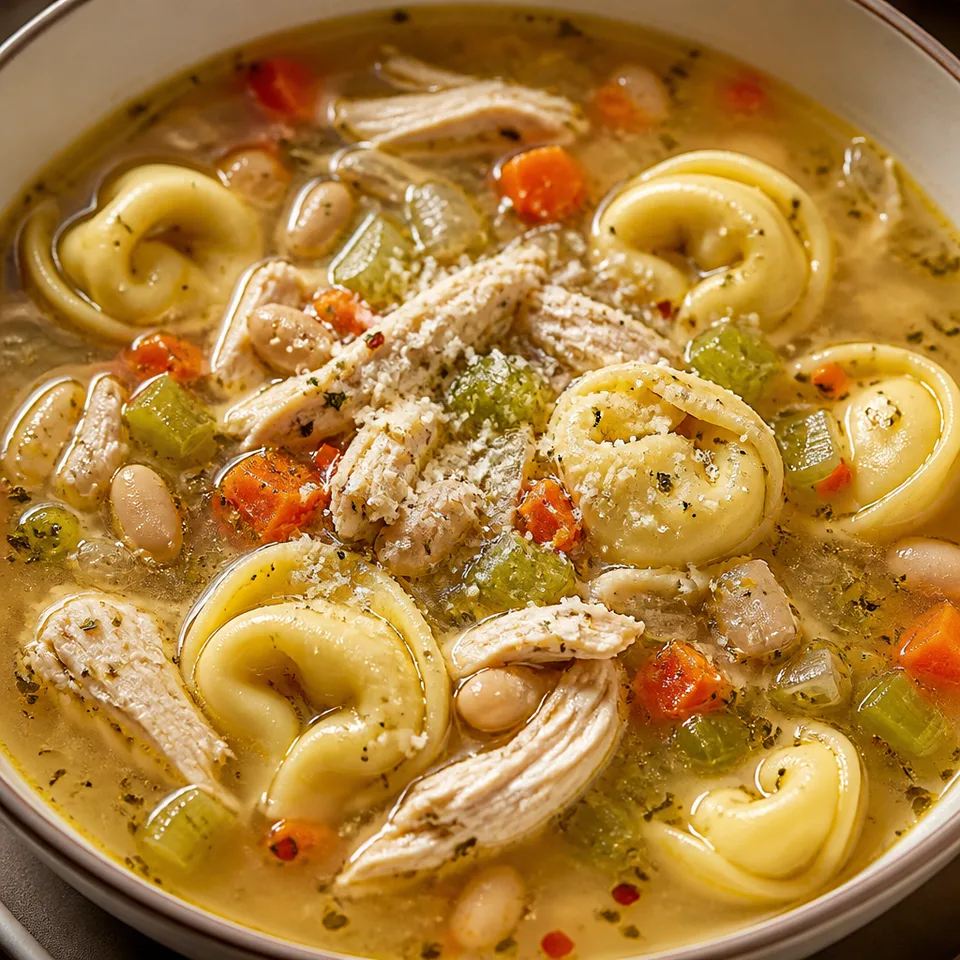 Chicken & Cheese Tortellini Tuscan Soup — serving inspiration