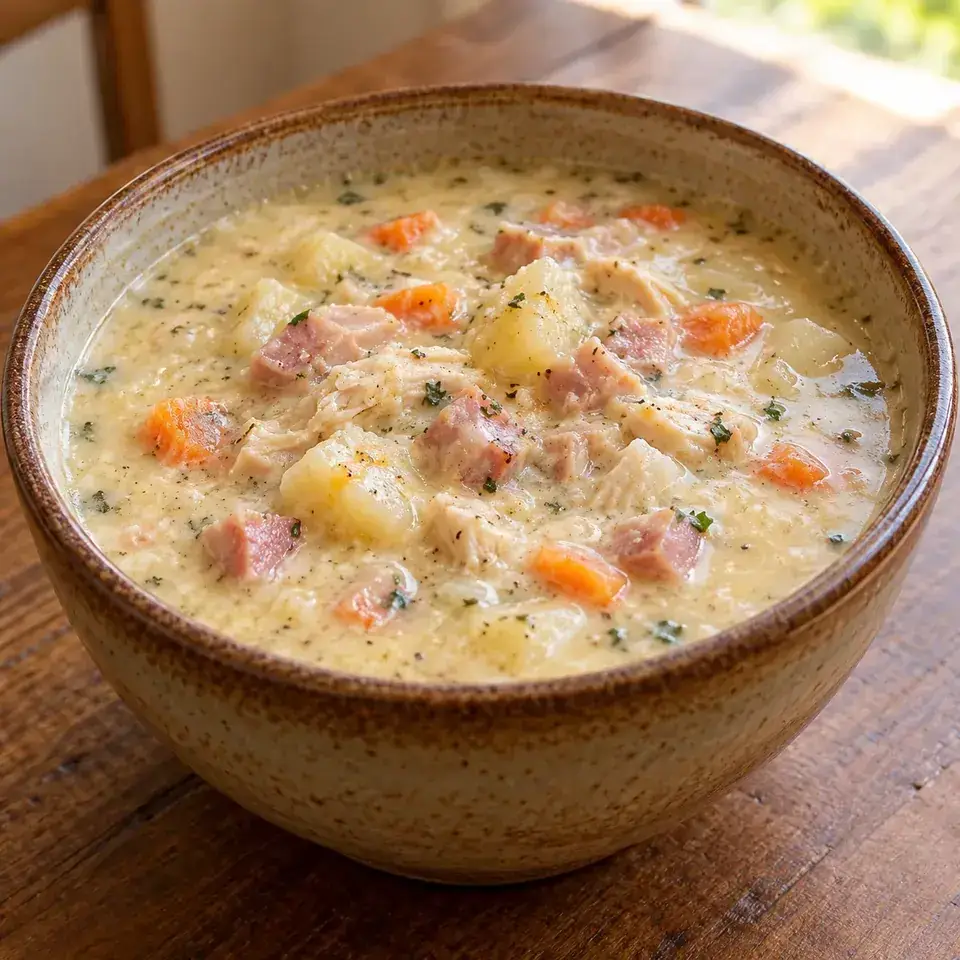 Chicken Cordon Bleu Soup — serving inspiration
