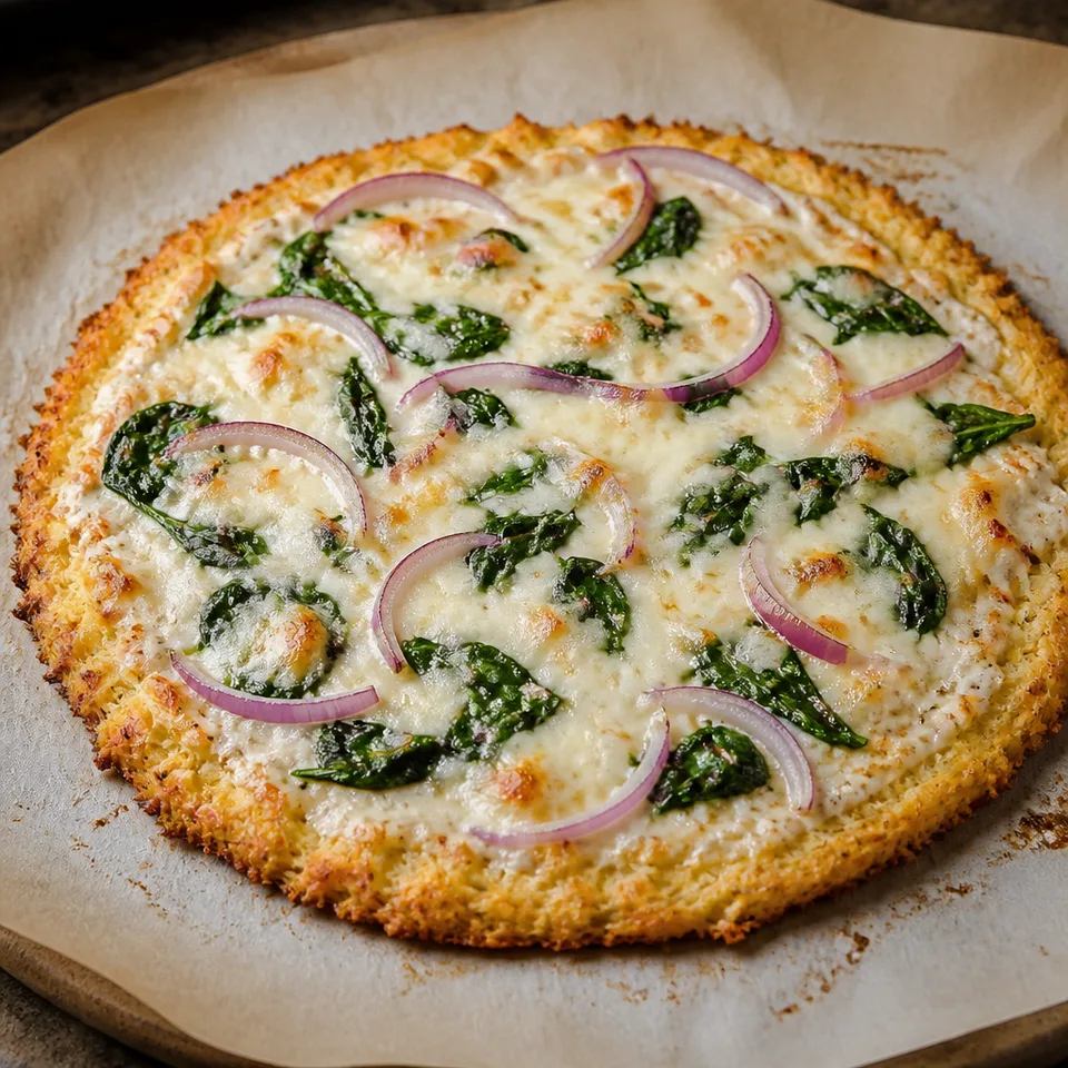 Chicken Crust Pizza — serving inspiration