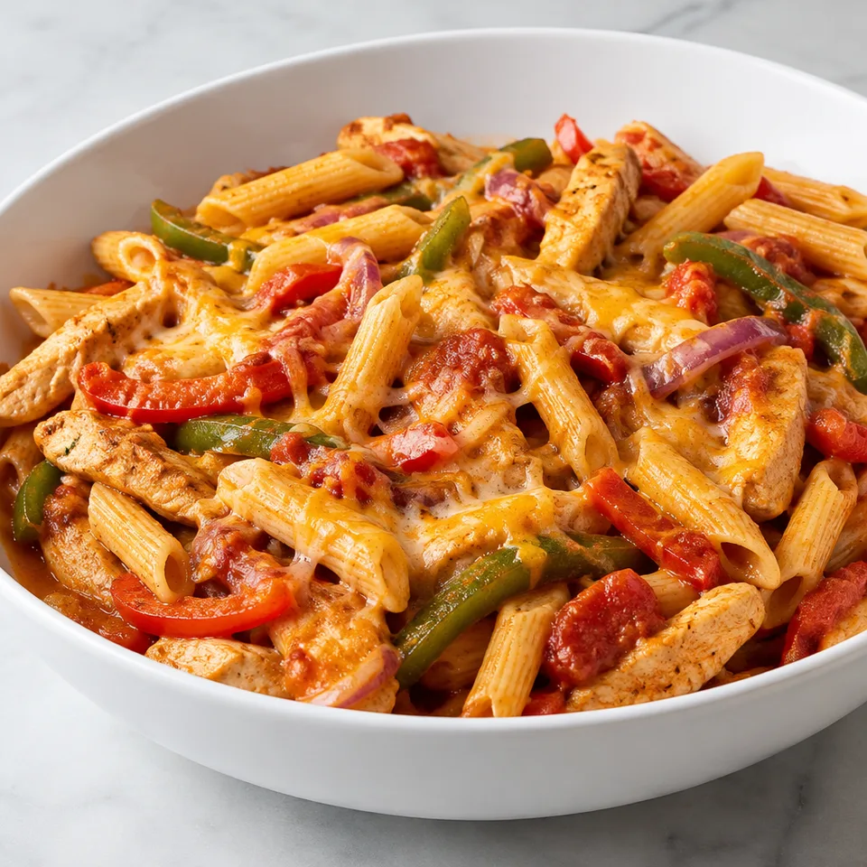 Chicken Fajita Pasta — serving inspiration
