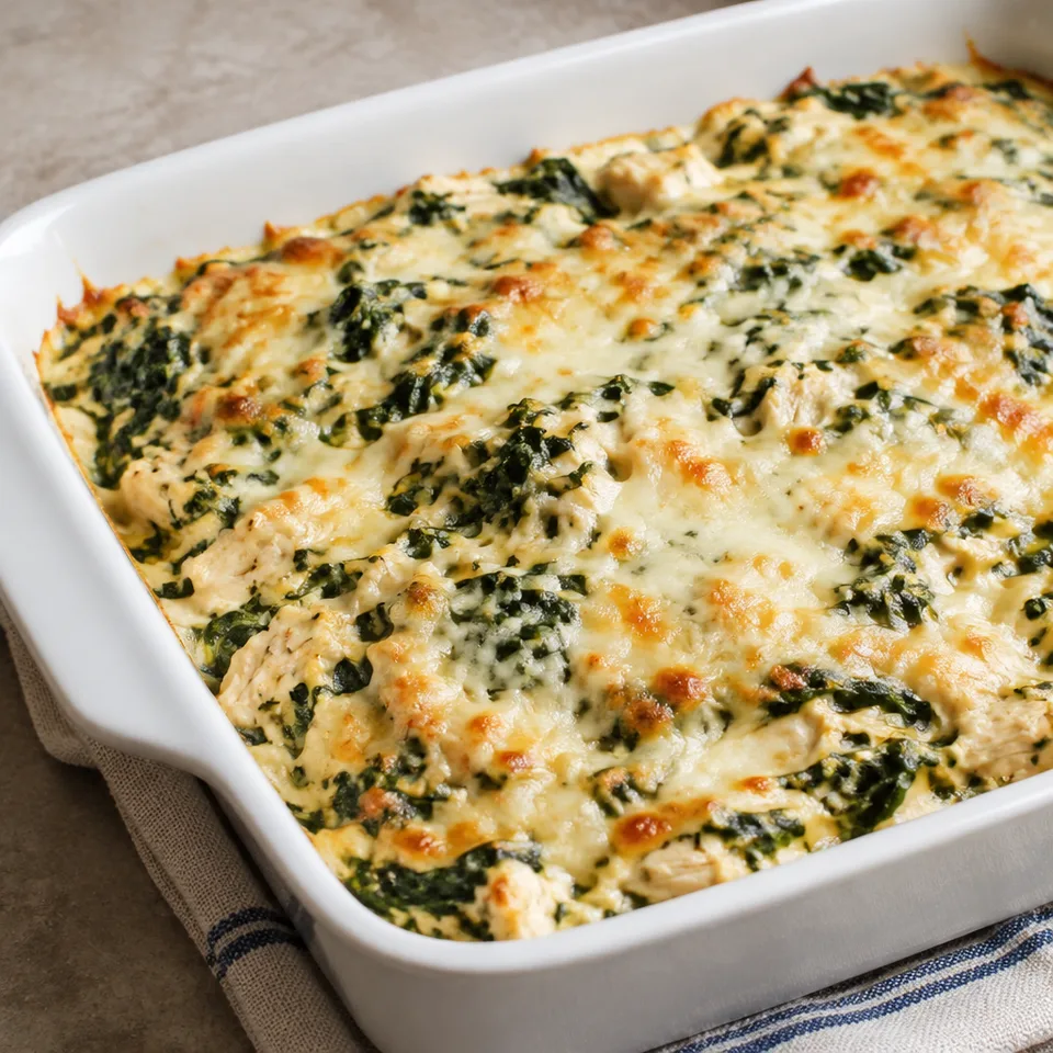 Chicken Florentine Casserole — serving inspiration