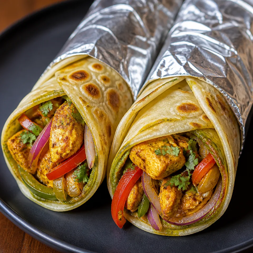 Chicken Kathi Roll — serving inspiration