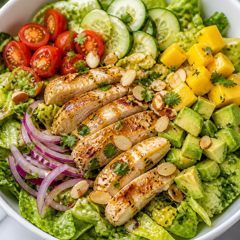 Chicken Mango Avocado Salad — serving inspiration