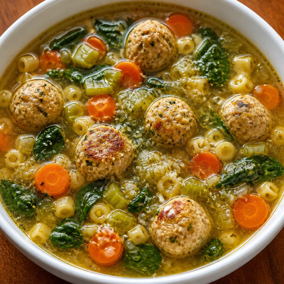 Chicken Meatball Soup — serving inspiration