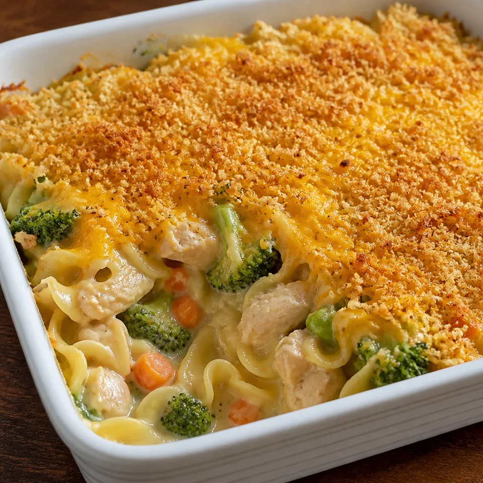 Chicken Noodle Casserole Recipe — serving inspiration