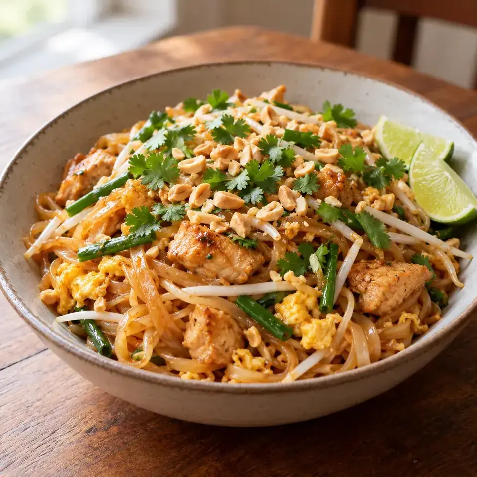 Chicken Pad Thai — serving inspiration