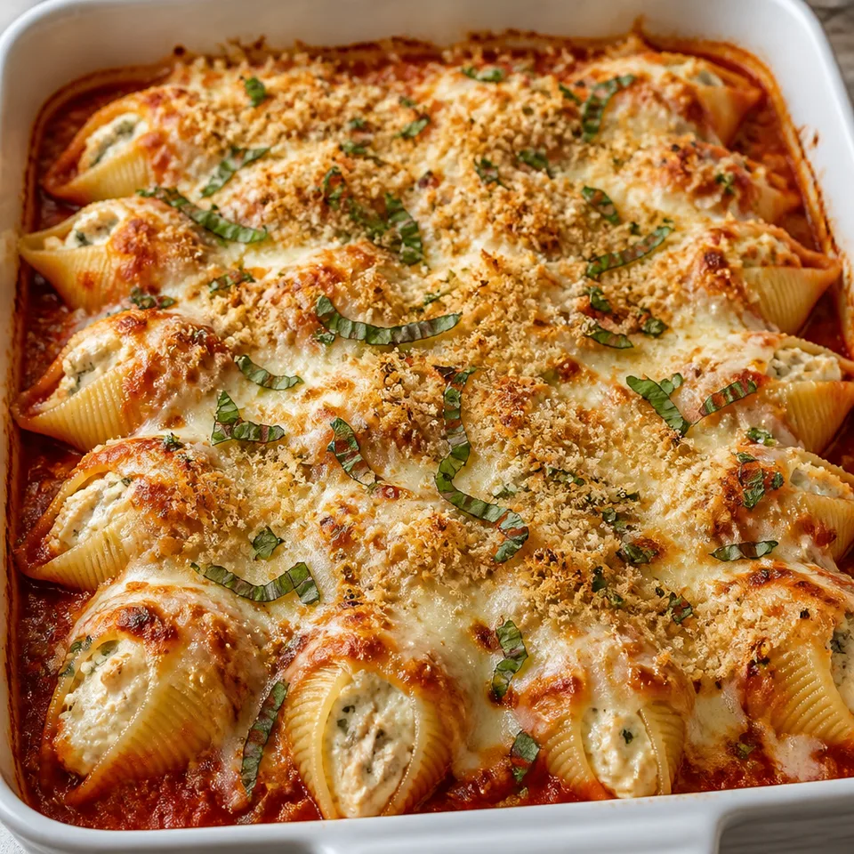 Chicken Parmesan Stuffed Shells — serving inspiration