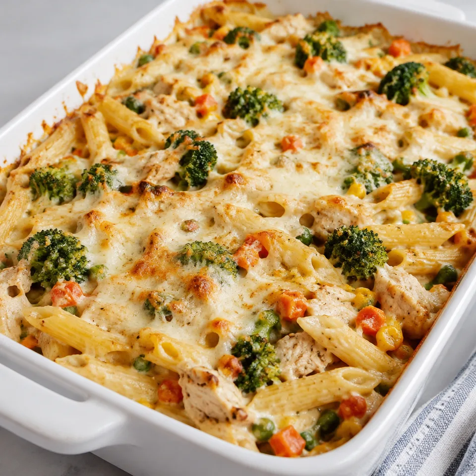Chicken Penne Casserole — serving inspiration
