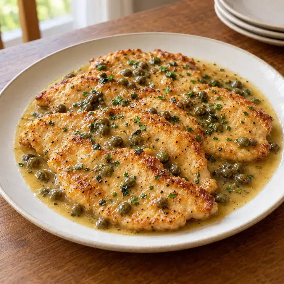 Chicken Piccata (Lemon Chicken with Capers) — serving inspiration