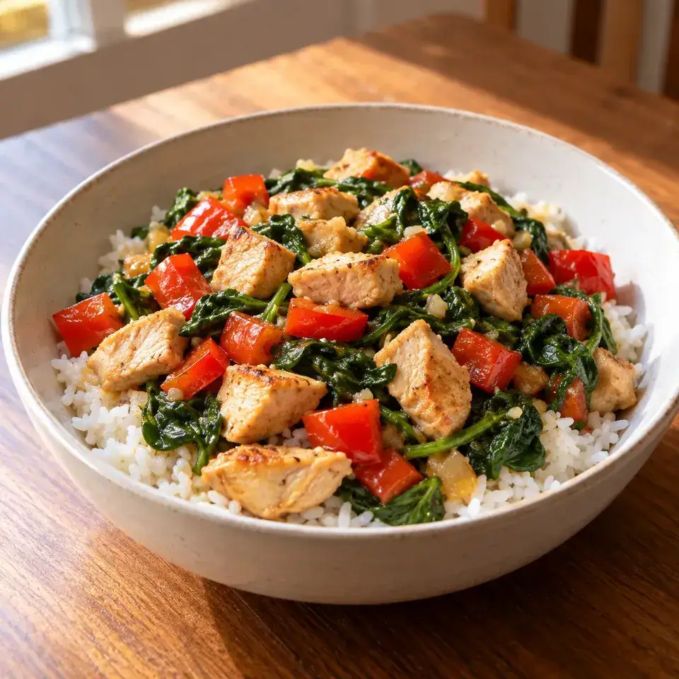 Chicken rice bowls — serving inspiration
