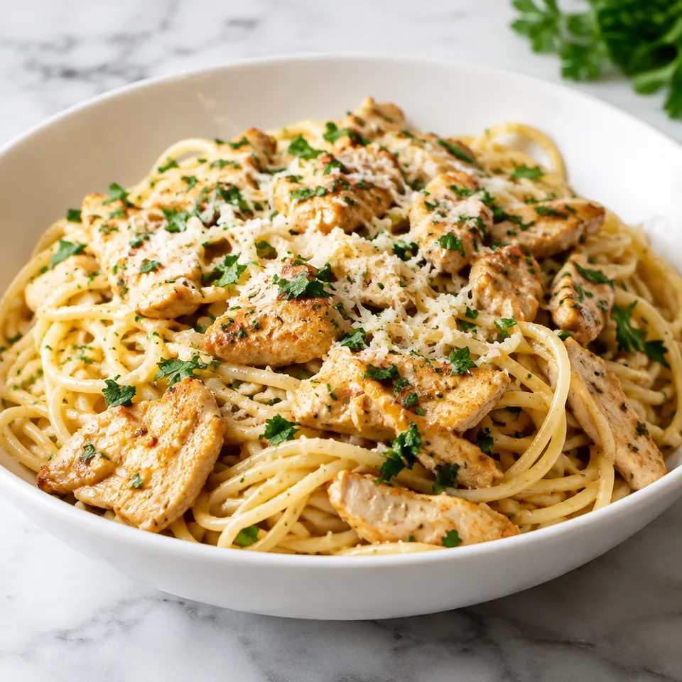 Chicken Scampi Pasta — serving inspiration
