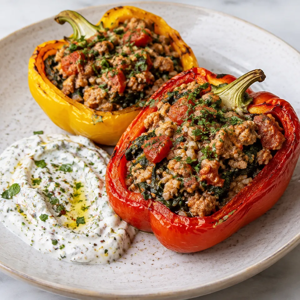 Chicken Stuffed Peppers — serving inspiration