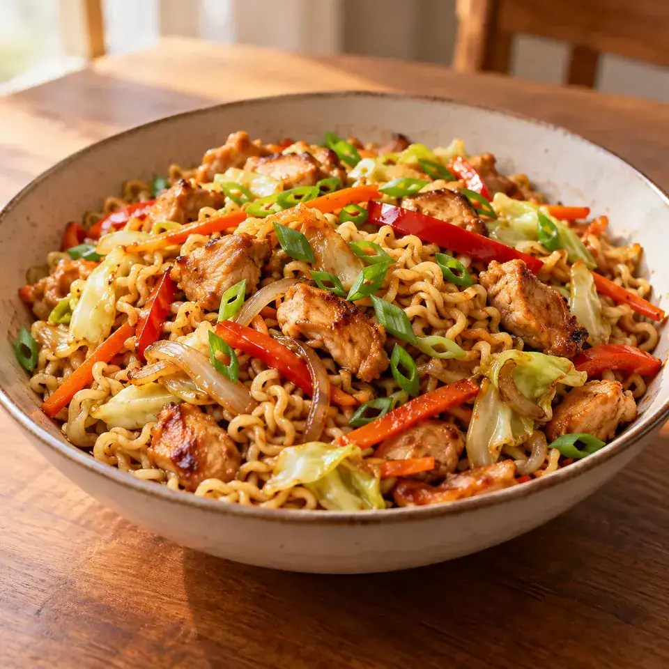 Chicken Vegetable Ramen Noodles — serving inspiration