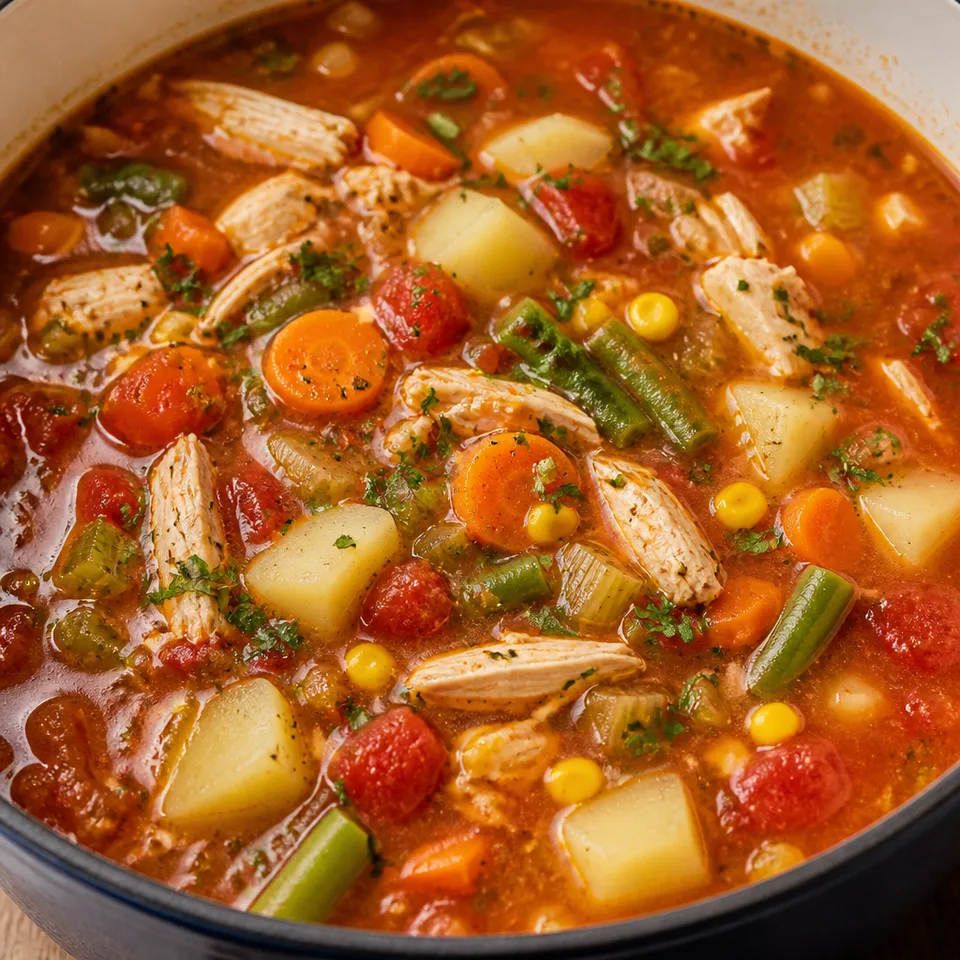 Chicken Vegetable Soup — serving inspiration