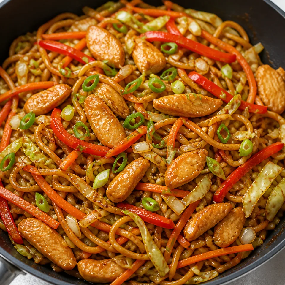 Chicken Yakisoba Recipe — serving inspiration