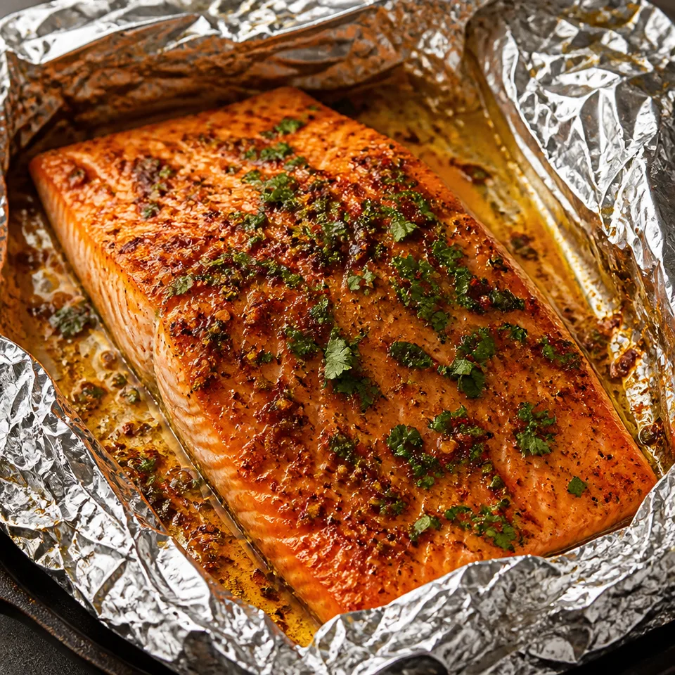 Chili Lime Baked Salmon in Foil — serving inspiration
