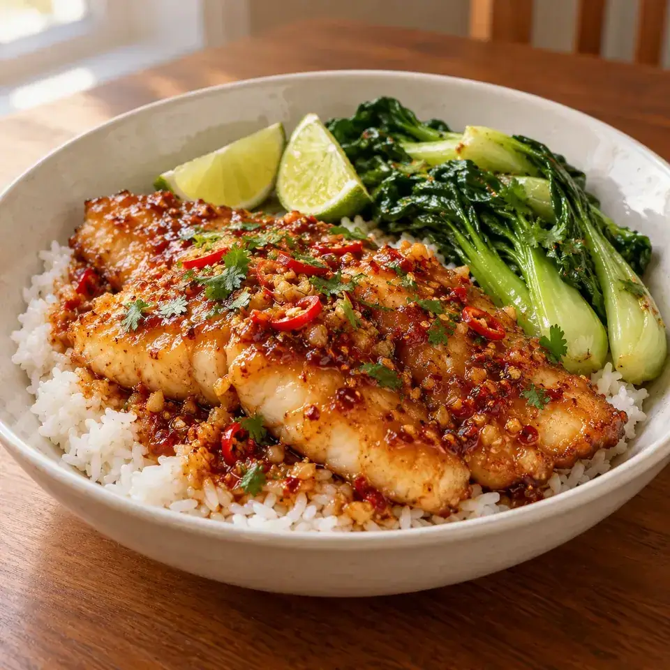 Chilli Lime Fish — serving inspiration