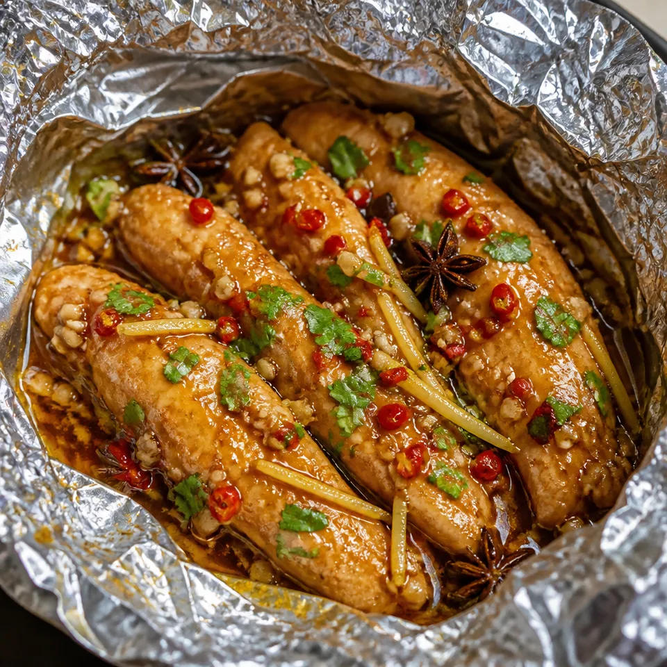 Chinese Chicken Parcels — serving inspiration