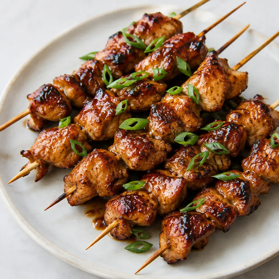 Chinese Chicken Skewers — serving inspiration