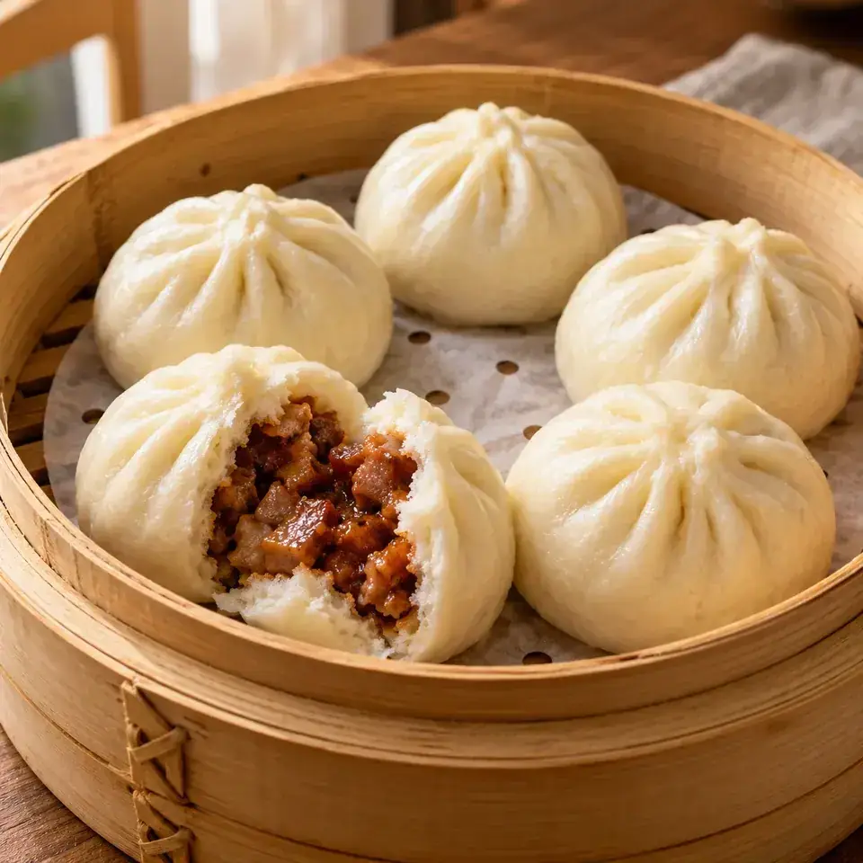 Chinese Steamed Pork Buns — serving inspiration
