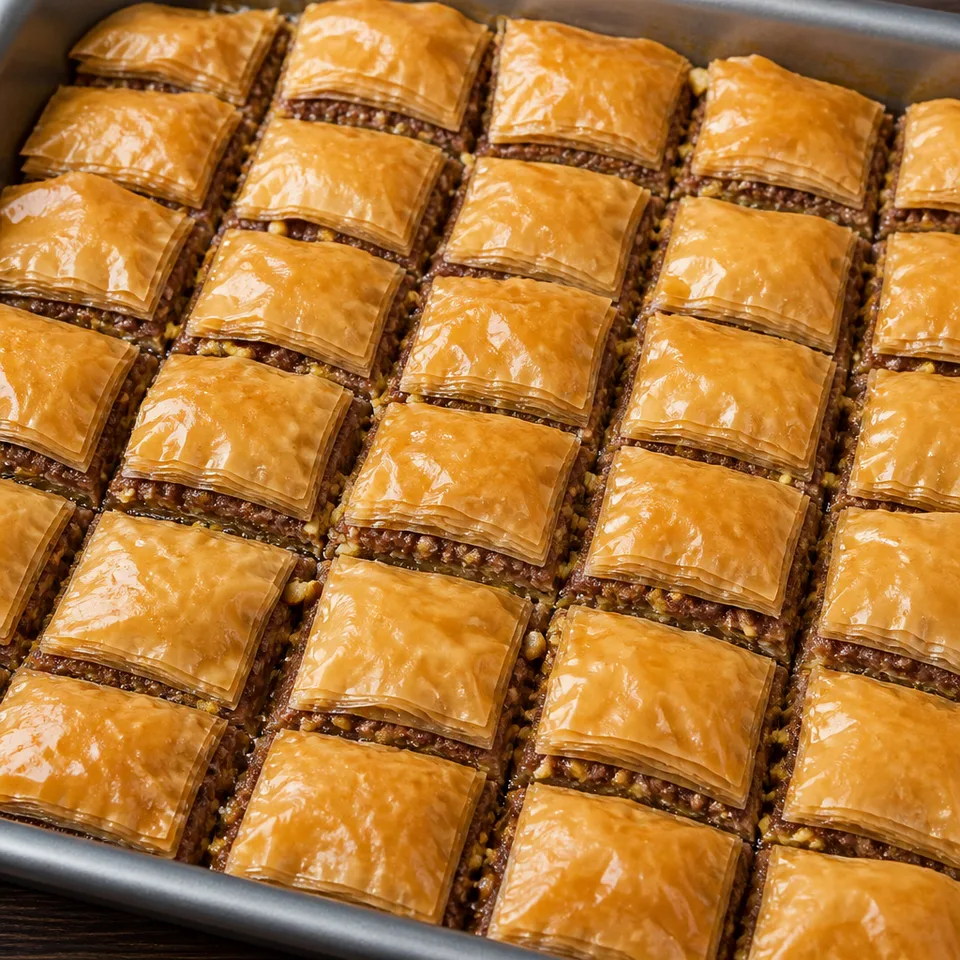 Chocolate Baklava — serving inspiration